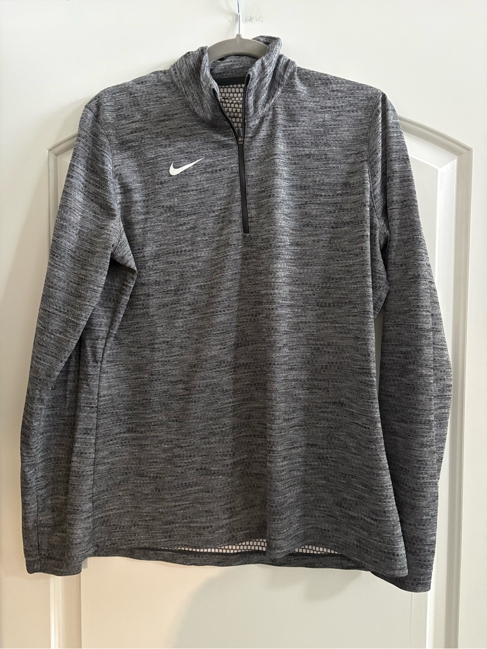 Nike Women’s Heather Gray Quarter-Zip Pullover